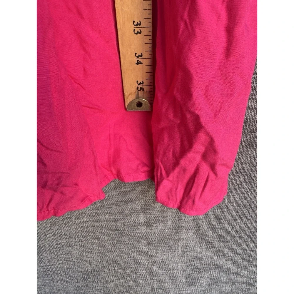 The Drop X Caralyn Mirand Sz XXL Pink Ruffle-Neck‎ Tiered Mini Dress Pockets - Picture 4 of 7